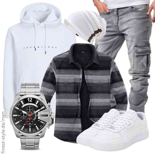 Top herren-Outfit im Finest-Trend-Style für ein selbstbewusstes Modegefühl mit tollen Produkten von ZENTHACE,JACK & JONES,Amaci&Sons,Diesel,VECRY,PUMA