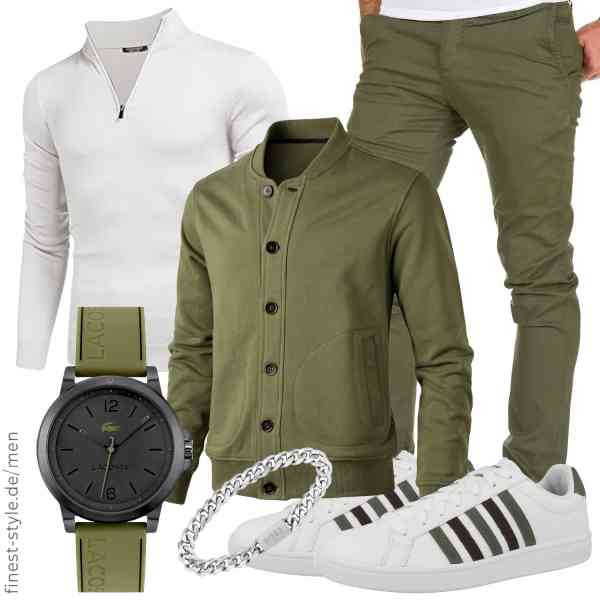 Top herren-Outfit im Finest-Trend-Style für ein selbstbewusstes Modegefühl mit tollen Produkten von Harbrosrce,COOFANDY,Amaci&Sons,Lacoste,BOSS,K-Swiss