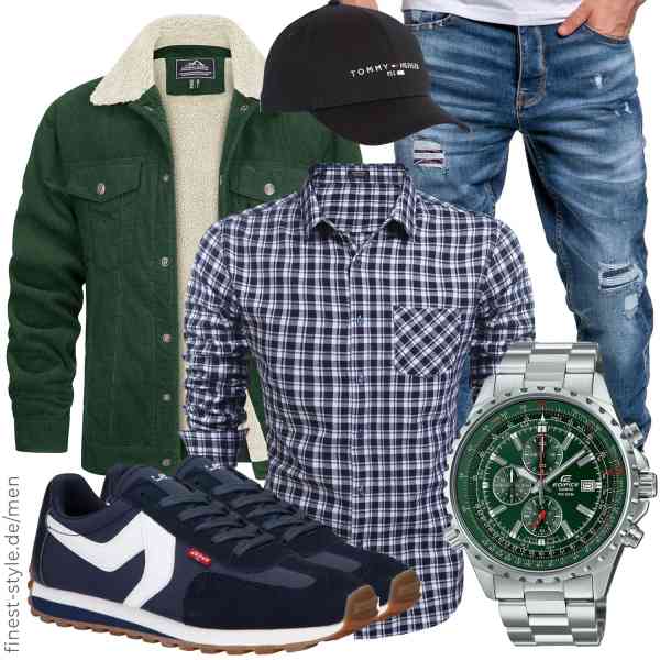 Top herren-Outfit im Finest-Trend-Style für ein selbstbewusstes Modegefühl mit tollen Produkten von TACVASEN,COOFANDY,Amaci&Sons,Casio,Tommy Hilfiger,Levi's