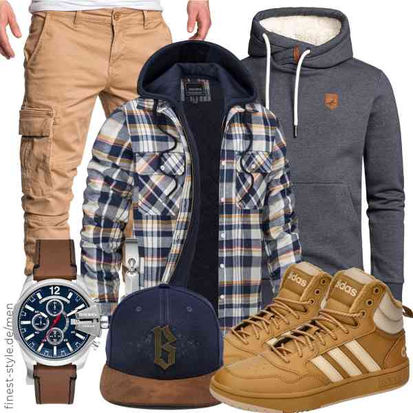 Top herren-Outfit im Finest-Trend-Style für ein selbstbewusstes Modegefühl mit tollen Produkten von TACVASEN,Amaci&Sons,REPUBLIX,Diesel,Du Hirsch,adidas