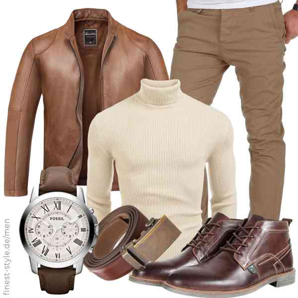 Top herren-Outfit im Finest-Trend-Style für ein selbstbewusstes Modegefühl mit tollen Produkten von Amaci&Sons,COOFANDY,Amaci&Sons,Fossil,Nelbons,ANUFER