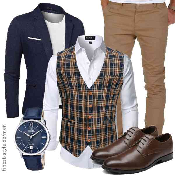 Top herren-Outfit im Finest-Trend-Style für ein selbstbewusstes Modegefühl mit tollen Produkten von COOFANDY,LucMatton,Amaci&Sons,HISDERN,Festina,Bruno Marc