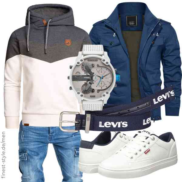 Top herren-Outfit im Finest-Trend-Style für ein selbstbewusstes Modegefühl mit tollen Produkten von KEFITEVD,Amaci&Sons,Amaci&Sons,Diesel,Levi's,Levi's