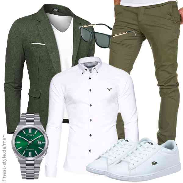 Top herren-Outfit im Finest-Trend-Style für ein selbstbewusstes Modegefühl mit tollen Produkten von COOFANDY,Kayhan,Amaci&Sons,CITIZEN,JIM HALO,Lacoste