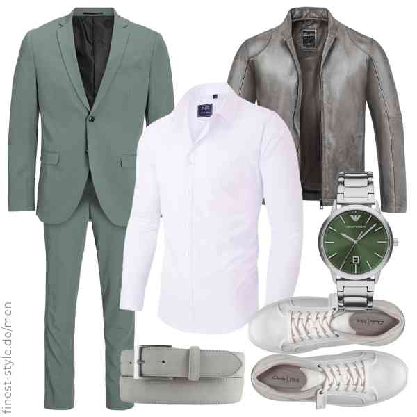Top herren-Outfit im Finest-Trend-Style für ein selbstbewusstes Modegefühl mit tollen Produkten von JACK & JONES,siliteelon,Amaci&Sons,Emporio Armani,BELTINGER,Clarks