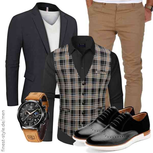 Top herren-Outfit im Finest-Trend-Style für ein selbstbewusstes Modegefühl mit tollen Produkten von PaulJones,J.VER,Amaci&Sons,HISDERN,BY BENYAR,MEIJIANA