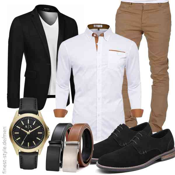 Top herren-Outfit im Finest-Trend-Style für ein selbstbewusstes Modegefühl mit tollen Produkten von COOFANDY,Dninmim,Amaci&Sons,Emporio Armani,CHAOREN,Bruno Marc