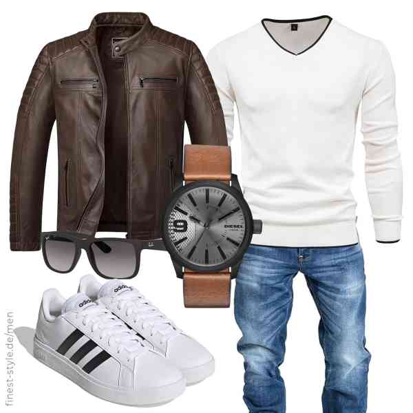 Top herren-Outfit im Finest-Trend-Style für ein selbstbewusstes Modegefühl mit tollen Produkten von Amaci&Sons,Ray-Ban,Feziakuk,Amaci&Sons,Diesel,adidas,Ray-Ban,Amaci&Sons,Feziakuk,Amaci&Sons,Diesel,adidas,Ray-Ban