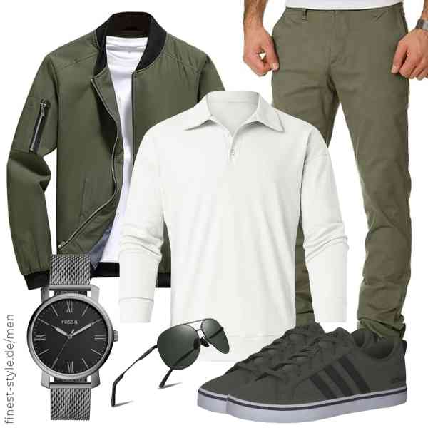 Top herren-Outfit im Finest-Trend-Style für ein selbstbewusstes Modegefühl mit tollen Produkten von zuoxiangru,Meggsnle,Amaci&Sons,Fossil,wearPro,adidas