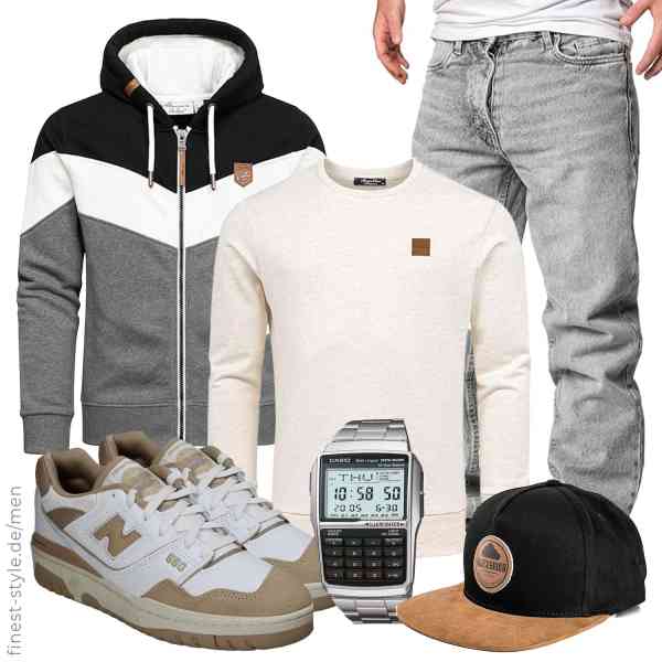 Top herren-Outfit im Finest-Trend-Style für ein selbstbewusstes Modegefühl mit tollen Produkten von Amaci&Sons,Amaci&Sons,Amaci&Sons,Casio,Blackskies,new balance