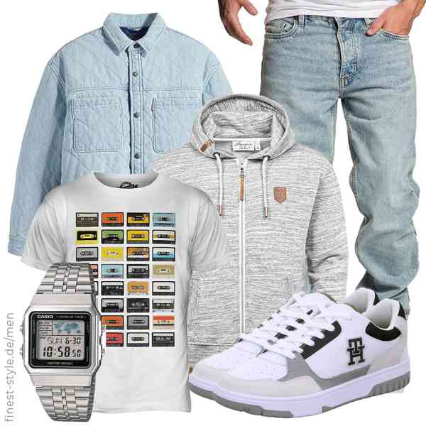 Top herren-Outfit im Finest-Trend-Style für ein selbstbewusstes Modegefühl mit tollen Produkten von Levi's,Amaci&Sons,Amaci&Sons,Candymix,Casio,Tommy Hilfiger