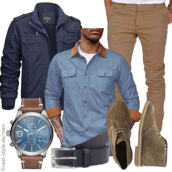 Top herren-Outfit im Finest-Trend-Style für ein selbstbewusstes Modegefühl mit tollen Produkten von KEFITEVD,PJ PAUL JONES,Amaci&Sons,Diesel,Tommy Hilfiger,Clarks