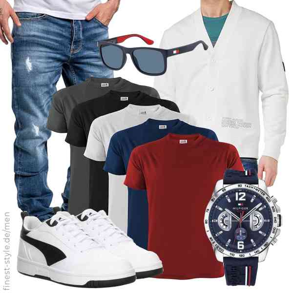 Top herren-Outfit im Finest-Trend-Style für ein selbstbewusstes Modegefühl mit tollen Produkten von Tommy Hilfiger,ALPIDEX,Amaci&Sons,Tommy Hilfiger,Tommy Hilfiger,PUMA