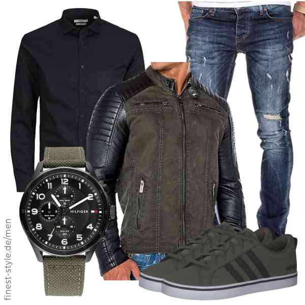 Top herren-Outfit im Finest-Trend-Style für ein selbstbewusstes Modegefühl mit tollen Produkten von Redbridge,JACK & JONES,Amaci&Sons,Tommy Hilfiger,adidas