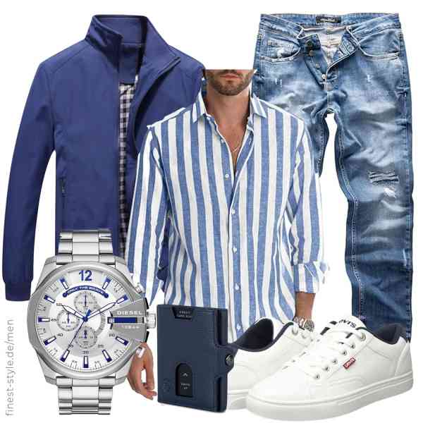 Top herren-Outfit im Finest-Trend-Style für ein selbstbewusstes Modegefühl mit tollen Produkten von YOUTHUP,Meilicloth,REPUBLIX,Diesel,VON HEESEN,Levi's