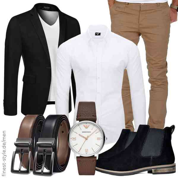 Top herren-Outfit im Finest-Trend-Style für ein selbstbewusstes Modegefühl mit tollen Produkten von COOFANDY,Kayhan,Amaci&Sons,Emporio Armani,BULLIANT,Bruno Marc
