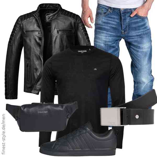 Top herren-Outfit im Finest-Trend-Style für ein selbstbewusstes Modegefühl mit tollen Produkten von Amaci&Sons,Calvin Klein,Amaci&Sons,Calvin Klein,Calvin Klein Jeans,adidas