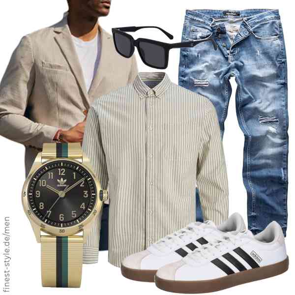 Top herren-Outfit im Finest-Trend-Style für ein selbstbewusstes Modegefühl mit tollen Produkten von PaulJones,JACK & JONES,REPUBLIX,adidas,Calvin Klein Jeans,adidas