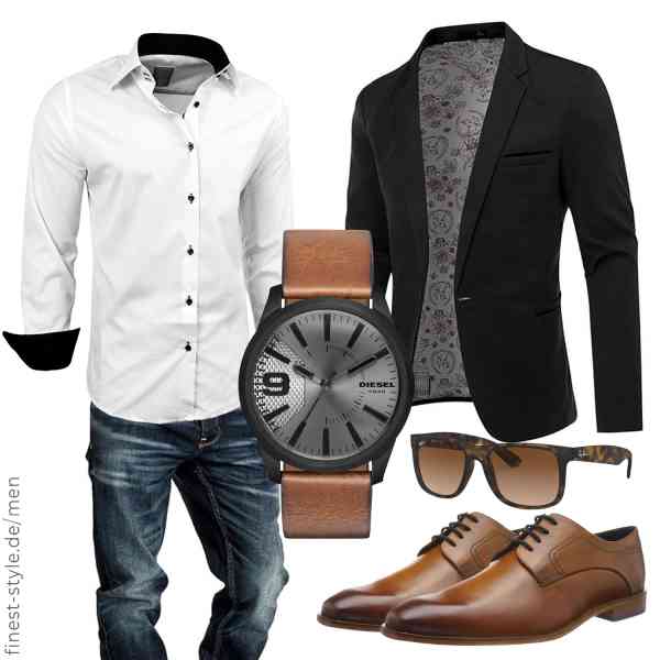 Top herren-Outfit im Finest-Trend-Style für ein selbstbewusstes Modegefühl mit tollen Produkten von Nemopter,Baxboy,Amaci&Sons,Diesel,Ray-Ban,bugatti