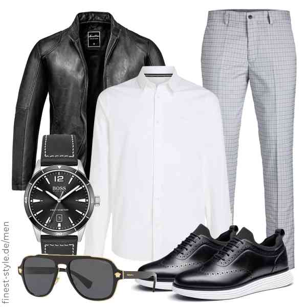 Top herren-Outfit im Finest-Trend-Style für ein selbstbewusstes Modegefühl mit tollen Produkten von Amaci&Sons,Calvin Klein Jeans,JACK & JONES,BOSS,Versace,Bruno Marc
