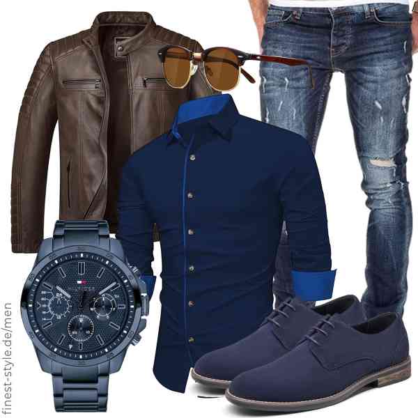 Top herren-Outfit im Finest-Trend-Style für ein selbstbewusstes Modegefühl mit tollen Produkten von Amaci&Sons,Meilicloth,Amaci&Sons,Tommy Hilfiger,Occhsouo,Bruno Marc