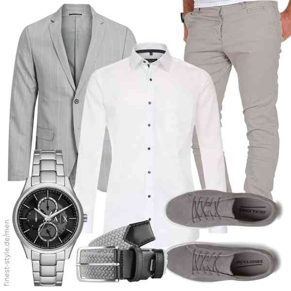 Top herren-Outfit im Finest-Trend-Style für ein selbstbewusstes Modegefühl mit tollen Produkten von JACK & JONES,CASAMODA,Amaci&Sons,Armani Exchange,Navigare,JACK & JONES