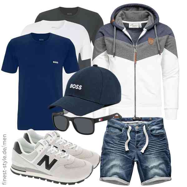 Top herren-Outfit im Finest-Trend-Style für ein selbstbewusstes Modegefühl mit tollen Produkten von Amaci&Sons,BOSS,Amaci&Sons,Tommy Hilfiger,BOSS,New Balance