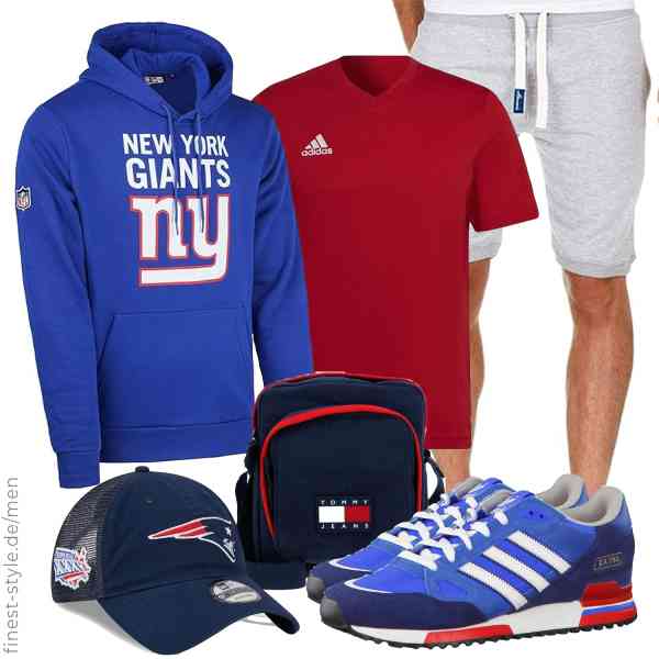 Top herren-Outfit im Finest-Trend-Style für ein selbstbewusstes Modegefühl mit tollen Produkten von New Era,adidas,Amaci&Sons,Tommy Hilfiger,New Era,adidas