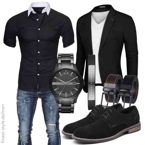 Top herren-Outfit im Finest-Trend-Style für ein selbstbewusstes Modegefühl mit tollen Produkten von PJ PAUL JONES,Kayhan,Amaci&Sons,Armani Exchange,Levi's,Bruno Marc