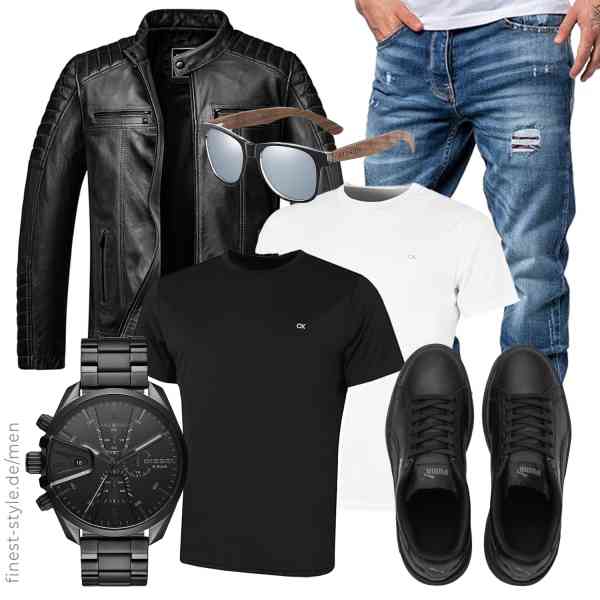 Top herren-Outfit im Finest-Trend-Style für ein selbstbewusstes Modegefühl mit tollen Produkten von Amaci&Sons,Calvin Klein,Amaci&Sons,Diesel,KITHDIA,PUMA