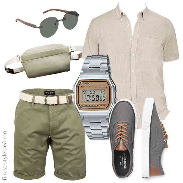 Top herren-Outfit im Finest-Trend-Style für ein selbstbewusstes Modegefühl mit tollen Produkten von J.VER,Amaci&Sons,Bellroy,GREENTREEN,Casio,JACK & JONES