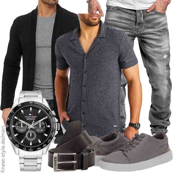 Top herren-Outfit im Finest-Trend-Style für ein selbstbewusstes Modegefühl mit tollen Produkten von Redbridge,Leif Nelson,Amaci&Sons,Tommy Hilfiger,Levi\'s,Clarks