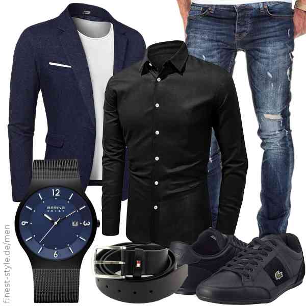 Top herren-Outfit im Finest-Trend-Style für ein selbstbewusstes Modegefühl mit tollen Produkten von COOFANDY,JMIERR,Amaci&Sons,BERING,Tommy Hilfiger,Lacoste