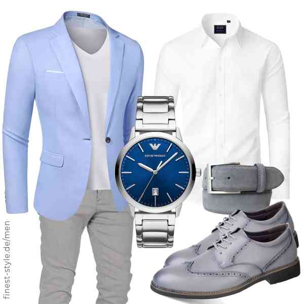 Top herren-Outfit im Finest-Trend-Style für ein selbstbewusstes Modegefühl mit tollen Produkten von COOFANDY,Elegancity,Amaci&Sons,Emporio Armani,BELTINGER,Ryehack