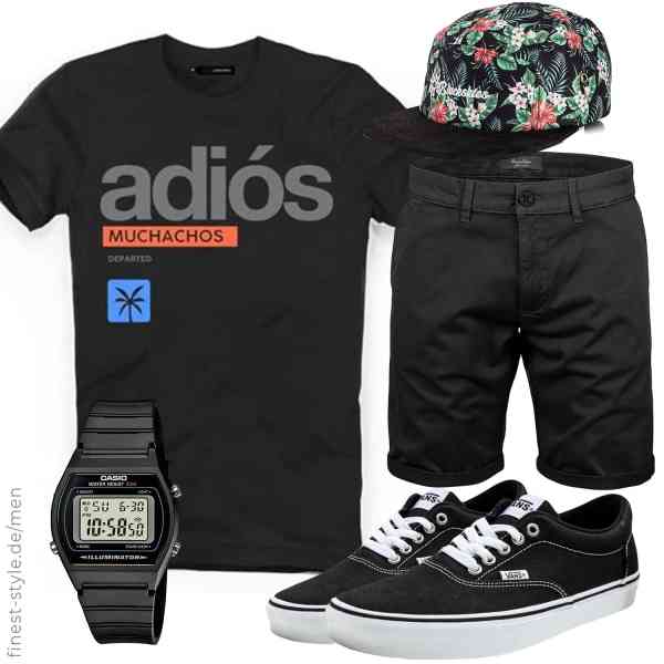 Top herren-Outfit im Finest-Trend-Style für ein selbstbewusstes Modegefühl mit tollen Produkten von DEPARTED,Amaci&Sons,Casio,Blackskies,Vans