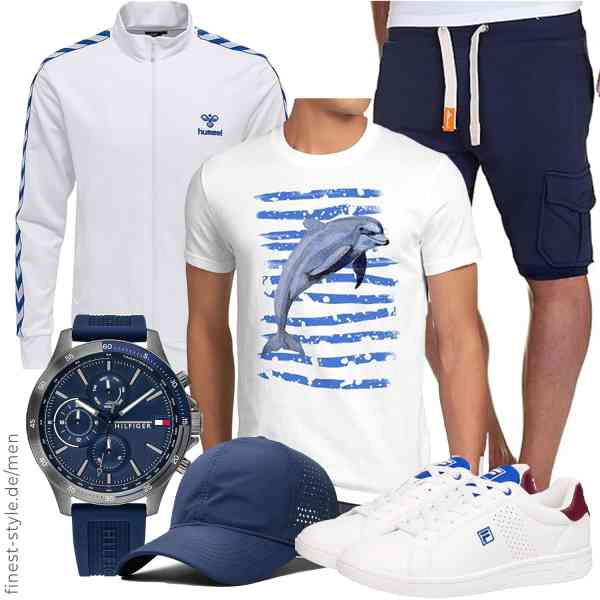 Top herren-Outfit im Finest-Trend-Style für ein selbstbewusstes Modegefühl mit tollen Produkten von hummel,style3,Amaci&Sons,Tommy Hilfiger,JAOAJ,FILA