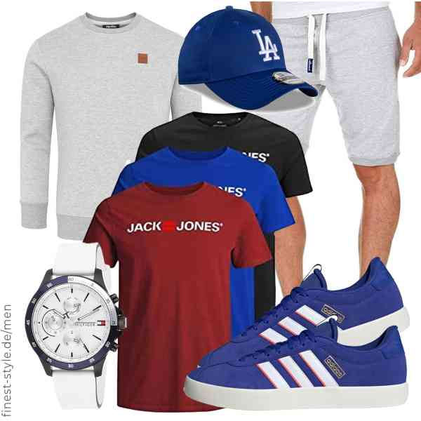 Top herren-Outfit im Finest-Trend-Style für ein selbstbewusstes Modegefühl mit tollen Produkten von REPUBLIX,JACK & JONES,Amaci&Sons,Tommy Hilfiger,New Era,adidas