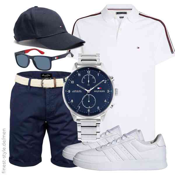 Top herren-Outfit im Finest-Trend-Style für ein selbstbewusstes Modegefühl mit tollen Produkten von Tommy Hilfiger,Amaci&Sons,Tommy Hilfiger,Tommy Hilfiger,Tommy Hilfiger,adidas