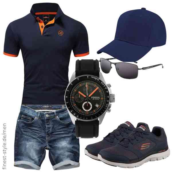 Top herren-Outfit im Finest-Trend-Style für ein selbstbewusstes Modegefühl mit tollen Produkten von Amaci&Sons,Amaci&Sons,Fossil,Aomig,CREYESTAL,Skechers