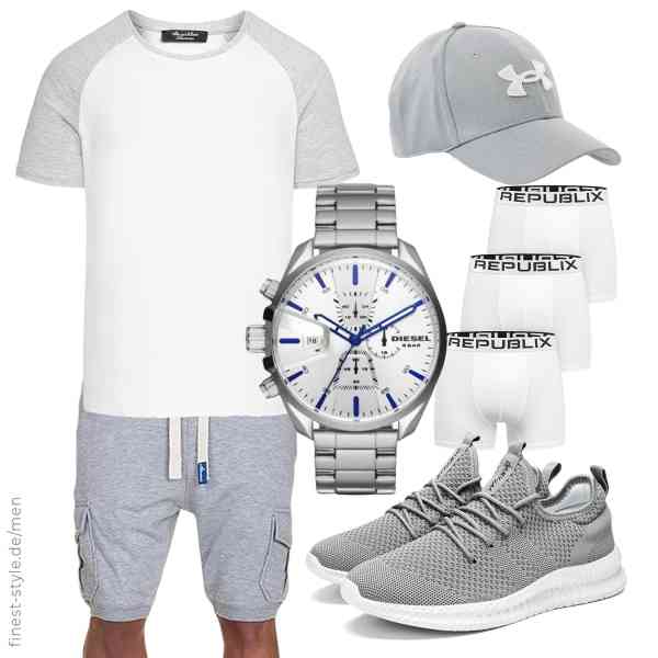 Top herren-Outfit im Finest-Trend-Style für ein selbstbewusstes Modegefühl mit tollen Produkten von Amaci&Sons,Amaci&Sons,Diesel,Under Armour,REPUBLIX,FUJEAK