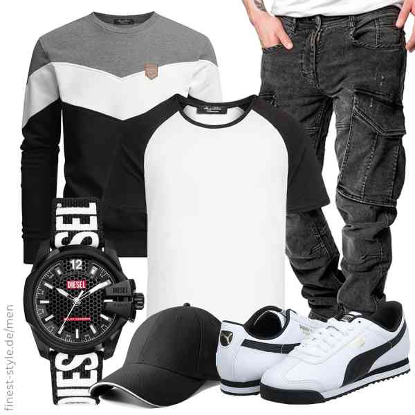 Top herren-Outfit im Finest-Trend-Style für ein selbstbewusstes Modegefühl mit tollen Produkten von Amaci&Sons,Amaci&Sons,Amaci&Sons,Diesel,Artexia,PUMA