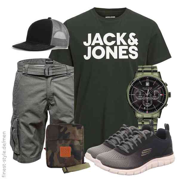 Top herren-Outfit im Finest-Trend-Style für ein selbstbewusstes Modegefühl mit tollen Produkten von JACK & JONES,Amaci&Sons,Zylioo,Tommy Hilfiger,Manufaktur13,Skechers