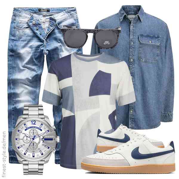 Top herren-Outfit im Finest-Trend-Style für ein selbstbewusstes Modegefühl mit tollen Produkten von JACK & JONES,JACK & JONES,REPUBLIX,Diesel,Nike,Nike