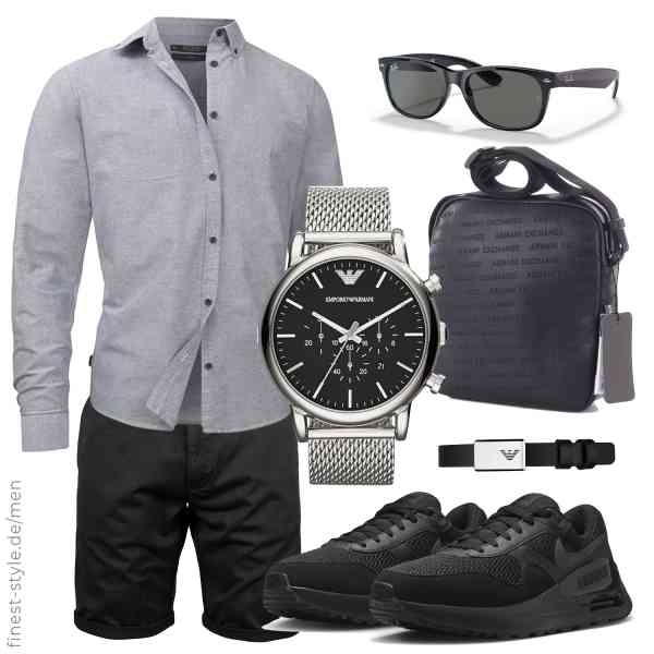 Top herren-Outfit im Finest-Trend-Style für ein selbstbewusstes Modegefühl mit tollen Produkten von Indicode,REPUBLIX,Ray-Ban,Emporio Armani,Armani Exchange,Nike