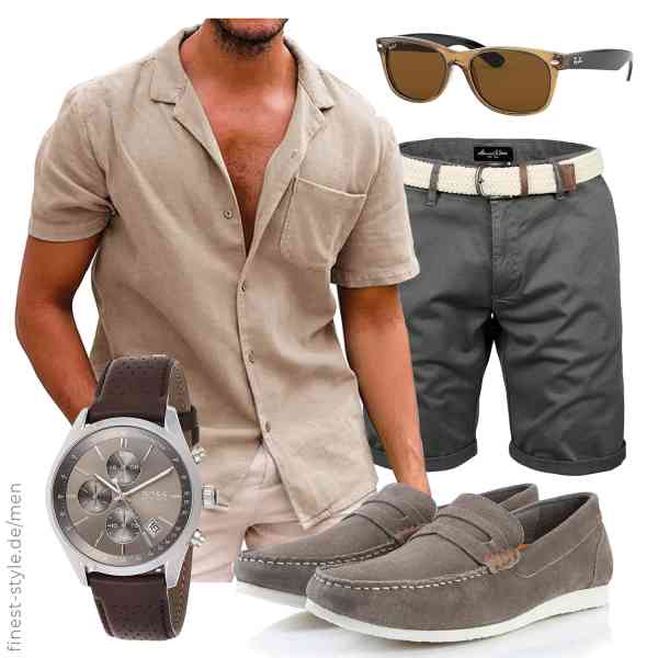 Top herren-Outfit im Finest-Trend-Style für ein selbstbewusstes Modegefühl mit tollen Produkten von COOFANDY,Amaci&Sons,BOSS,Ray-Ban,Silver Street London