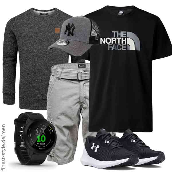 Top herren-Outfit im Finest-Trend-Style für ein selbstbewusstes Modegefühl mit tollen Produkten von Amaci&Sons,THE NORTH FACE,Amaci&Sons,Garmin,New Era,Under Armour