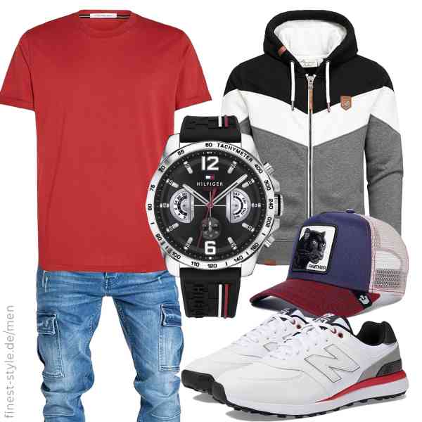 Top herren-Outfit im Finest-Trend-Style für ein selbstbewusstes Modegefühl mit tollen Produkten von Amaci&Sons,Calvin Klein Jeans,Amaci&Sons,Tommy Hilfiger,Goorin Bros.,New Balance