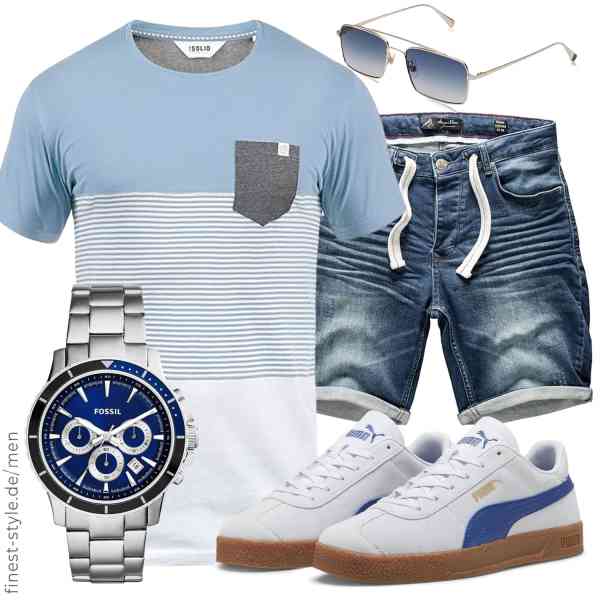 Top herren-Outfit im Finest-Trend-Style für ein selbstbewusstes Modegefühl mit tollen Produkten von Solid,Amaci&Sons,Fossil,Amaci&Sons,WEB,PUMA