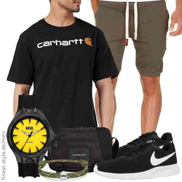 Top herren-Outfit im Finest-Trend-Style für ein selbstbewusstes Modegefühl mit tollen Produkten von Carhartt,Amaci&Sons,Calvin Klein Jeans,Diesel,J.Endéar,Nike