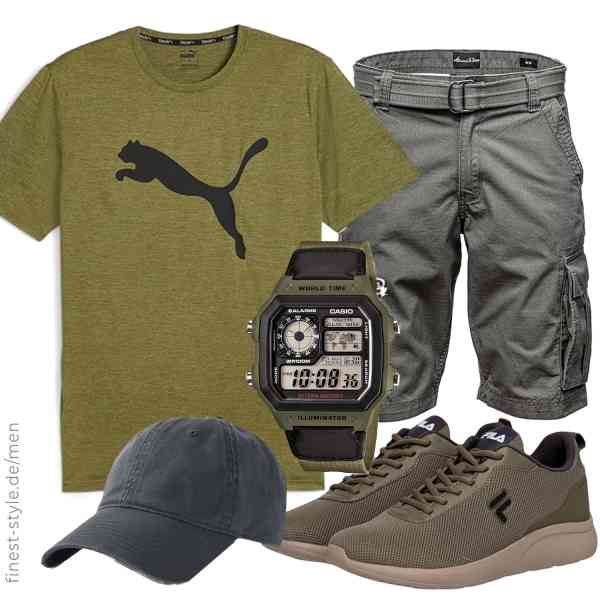 Top herren-Outfit im Finest-Trend-Style für ein selbstbewusstes Modegefühl mit tollen Produkten von PUMA,Amaci&Sons,Casio,FURTALK,FILA